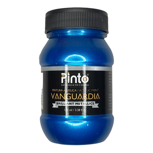 Pinto 100ml Pintura Acrilica Metalica Color Color 564 Azul