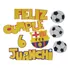 Cartel Atras Torta Barcelona Psg Futbol Club Goma Eva