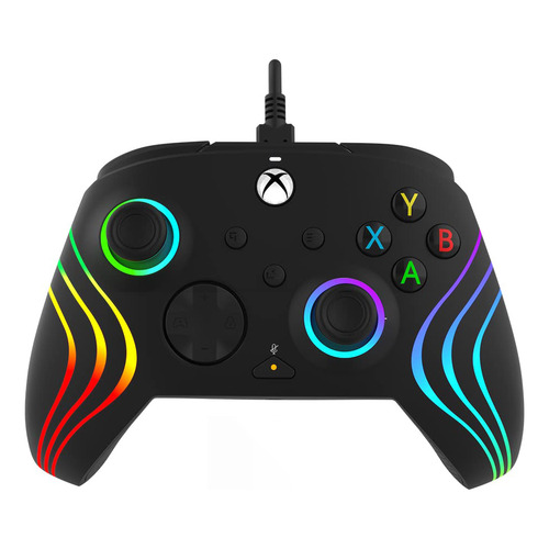 Control Xbox Pc Con Luz Rgb Pdp Afterglow Wave Xbox One Xbox Series X Xbox Series S Computador