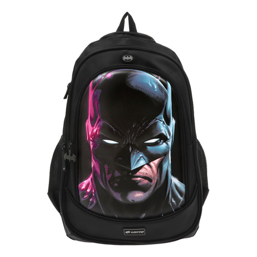 Mochila Casual Lotto Batman BLIBB Color Negro Diseño de la tela Liso Talla UNI