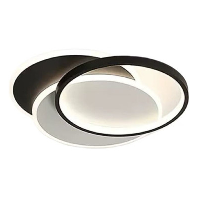 Plafon Led Eclipse 3 Negro Diseño Moderno 45w Cct Lda80045-n Negro