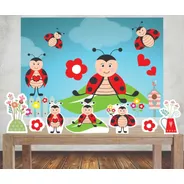 Casinha casa infantil mdf boneca Tema Peppa Pig com mini móveis