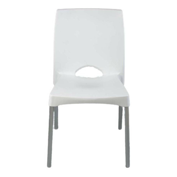 Silla de comedor Garden Life Boston, estructura color blanco, 1 unidad