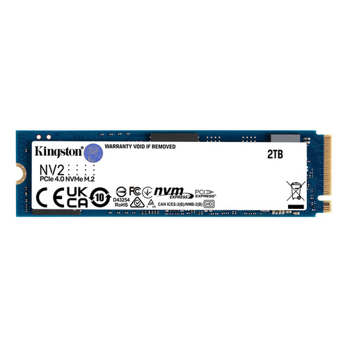 Unidad Solida Kingston M.2 Nv2 Nvme Pcie 2tb Gen 4x4 Color Azul