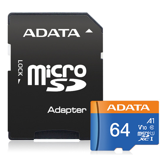 Memoria Micro Sd 64gb Adata Premier Clase 10 C/ Adaptador