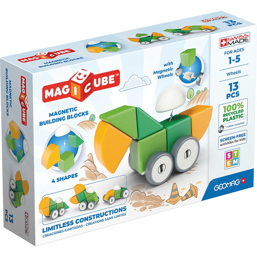 Cubos Triangulos Ruedas Bloques Magneticos Magicube 13 Pcs E