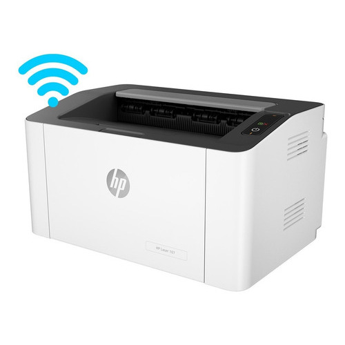 Impresora Multifuncion HP Laser 107w con wifi blanco y negro 220V - 240V