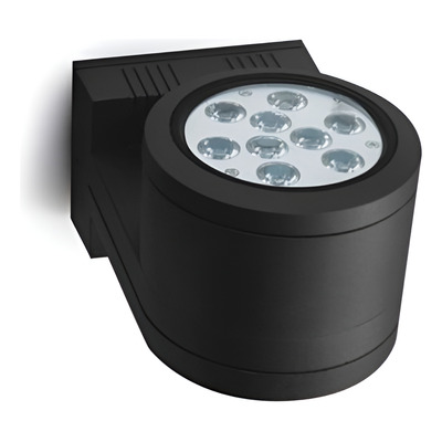 Aplique Exterior Unidireccional Ar111 Negro Aluminio D103/17 Negro