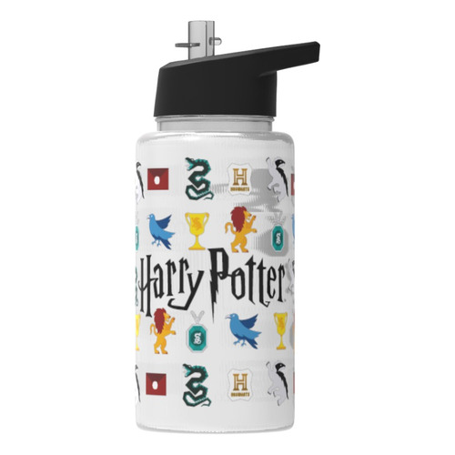 Botella Tapa Straw Top Disney Minnie Mickey Cars Princesas Color Harry Potter