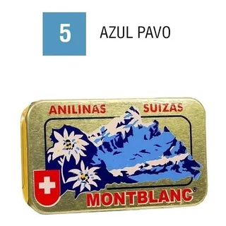 Anilinas Montblanc® Cajita Dorada Color 5. Azul Pavo