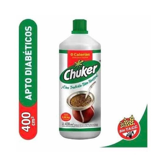 Edulcorante Chuker Liquido 400cc 0 calorias sin tacc