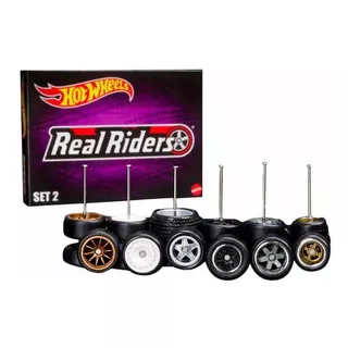 Hot Wheels Paquete De Ruedas Real Riders Exclusivo Rlc Set 2