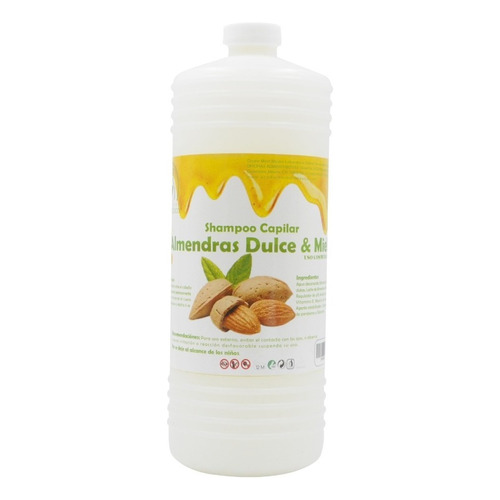  Shampoo de Almendras Dulces & Miel para Cabello Seco Productos Mart México (1 Litro)