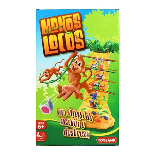 Juego De Mesa Monos Locos Toyland Monitos Con Palmera Monkey