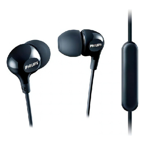 Auriculares Con Micrófono Philips She3555 Big Bass In-ear Ub Color Negro
