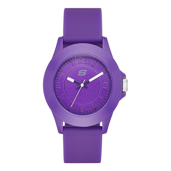 Reloj Para Mujer Skechers Rosencrans Midsize Sr6026 Púrpura