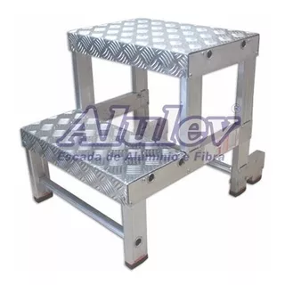 Banqueta Aluminio Industrial 50 Cm De Altura Bi 501