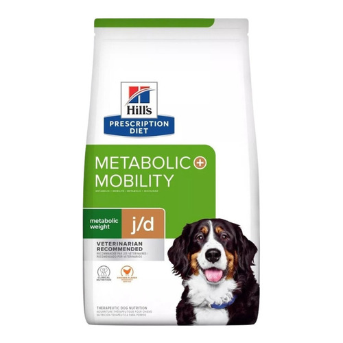 Alimento Hill's Prescription Diet Metabolic + Mobility j/d para perro adulto sabor pollo en bolsa de 10.8kg