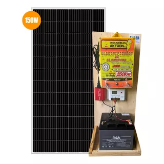 Impulsor Cerca Electrica Ganadera Ak-250km Con Panel Solar