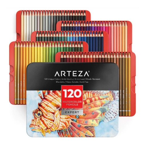 Set 120 Lápices Acuarelables Dibujo Acuarela Expert Arteza