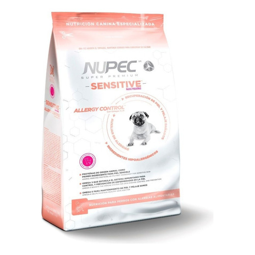 Alimento Nupec Nutrición Especializada Sensitive para perro adulto de raza  pequeña sabor mix en bolsa de 8kg