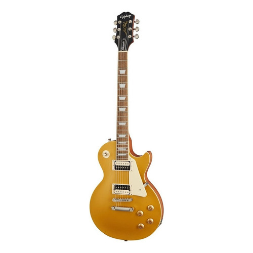 Guitarra eléctrica Epiphone Modern Collection Les Paul Classic de caoba metallic gold desgastado con diapasón de laurel indio