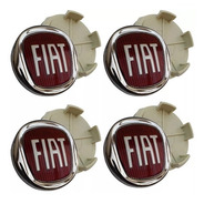 4 Calotinha Centro Tampinha Roda Fiat Toro Freemont Emblema