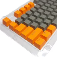 Keycaps Set Color Naranjo + Gris