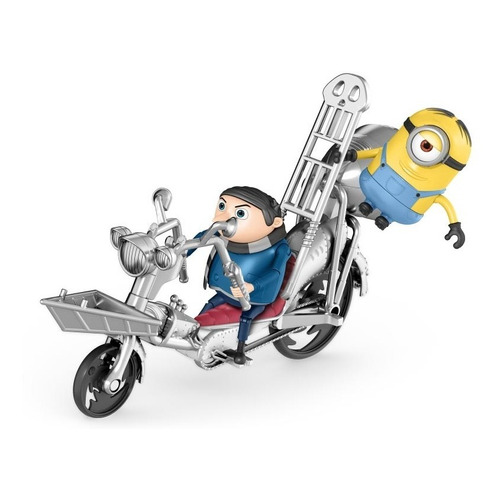 Figura Minions  Set De Aventuras Gru Con Motocicleta