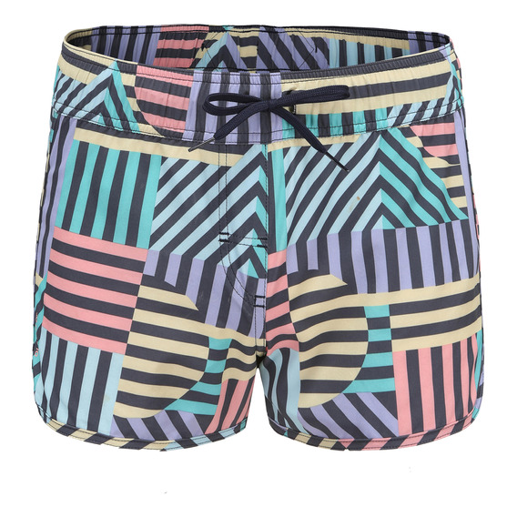 Boardshort Corto Mujer Surf Tini Graphiti Multicolor Olaian