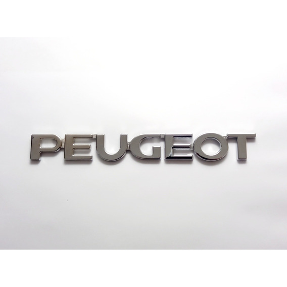 Emblema Peugeot Letras Insignia Trasero Logotipo Cromadas  