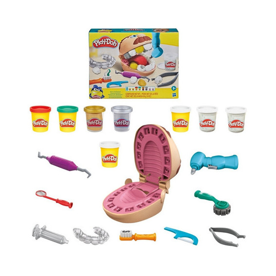 Masa Play-doh El Dentista Bromista 8 Botes + Accesorios