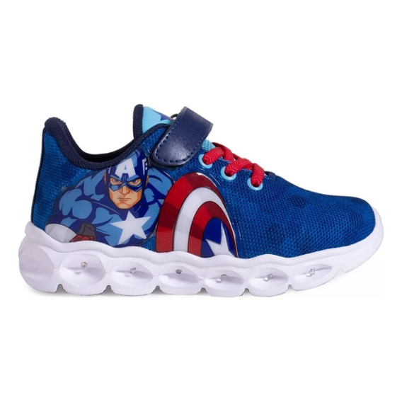 Zapatillas Luz Led - Capitan America- Marvel Original