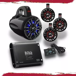 Bocinas Sonido Atv Marino Bluetooh Boss Rzr Canam X3