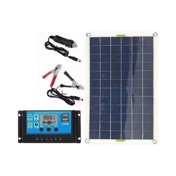 Panel Solar De 100w 20a 420x280x3 Mm Controlador De Carga