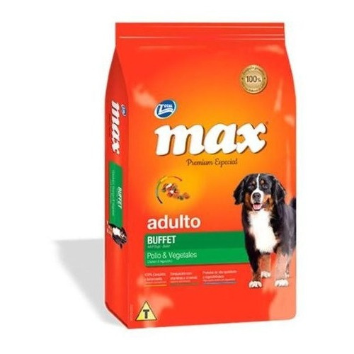 Max - Buffet Pollo-vegetales Especial Adulto Premium - 20kg + 2kg