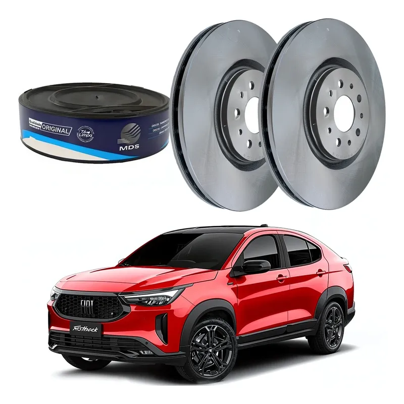 Disco Freio Dianteiro Mds Fiat Fastback 1.3 2022 A 2025