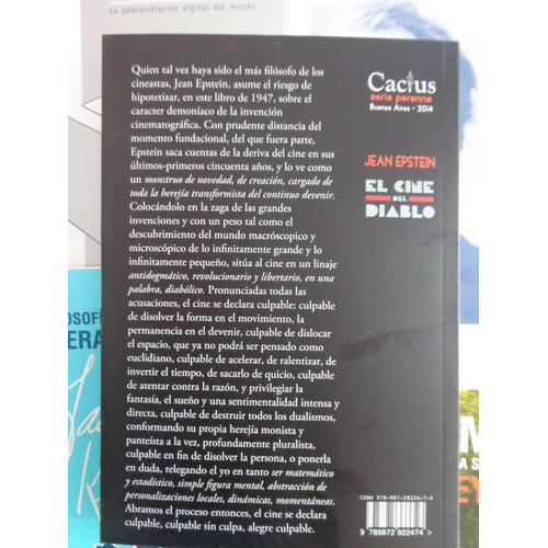 El Cine Del Diablo - Jean Epstein - Editorial Cactus