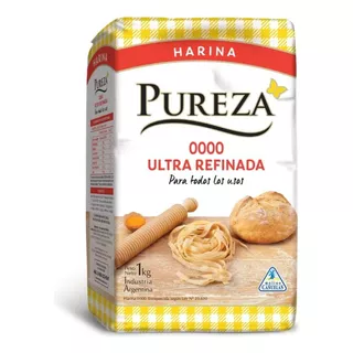 Harina De Trigo Ultra Refinada 0000 Pureza 1 Kg Todos Los Usos