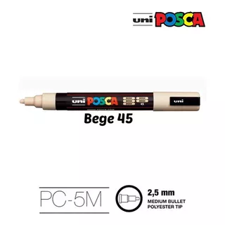 Caneta Marcador Uni Ball Posca Pc-5m (cores) Cor Bege