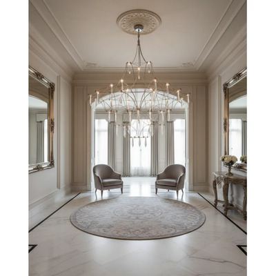Colgante Gala M Elegante Ø80cmx80cm 39w 3000k Cromo Cromo