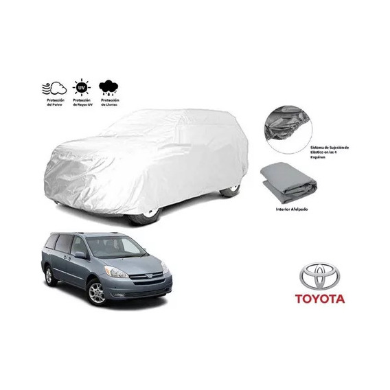 Cubierta Funda Cubreauto Afelpada Toyota Sienna 2004