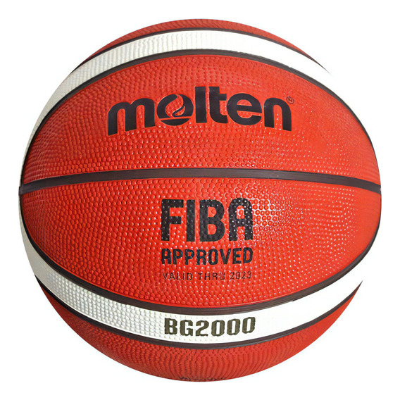 Balón Básquetbol Molten #7 Bg2000 Fiba Approved Color Naranja