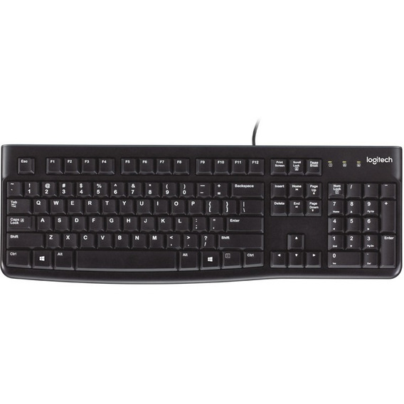 Teclado Logitech K120 Usb Ñ Compatible Windows Linux !!