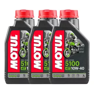  Sintético 3 Litróleo De Motor Motul 5100 4t 10w40 Semios