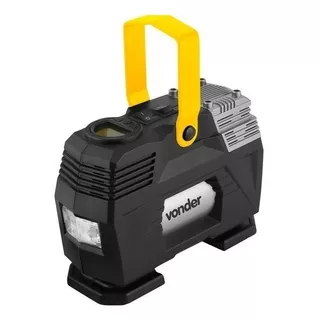 Compressor De Ar Mini Elétrico Portátil Vonder Hobby Cav 120 120w 12v Preto