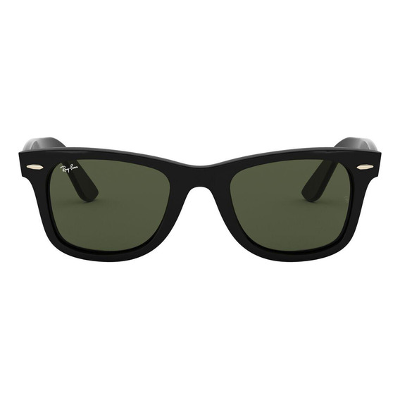 Lentes De Sol Ray - Ban Wayfarer Ease Unisex Forma Cuadrada Color 601 Color de la lente Verde Color de la varilla Negro Color del armazón Negro Diseño Protección UV