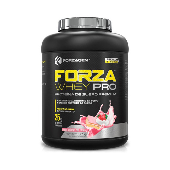 Forzagen Proteína Forzawhey-pro 5lb | 100% Whey Protein Sabor Fresas Con Crema