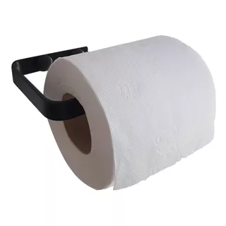 Porta Papel Higiênico Supremo Preto Fosco