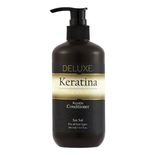 Deluxe Acondicionador De Cabello Con Keratina Sin Sal 300 Ml